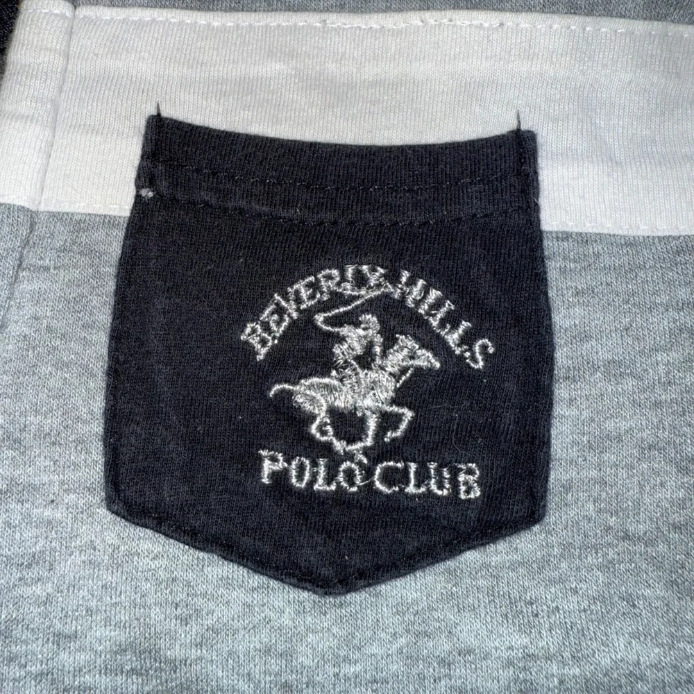 Beverly Hills Polo Club Kids Zip Up Hoodie Gray Orange‎ White Toddler 24M
